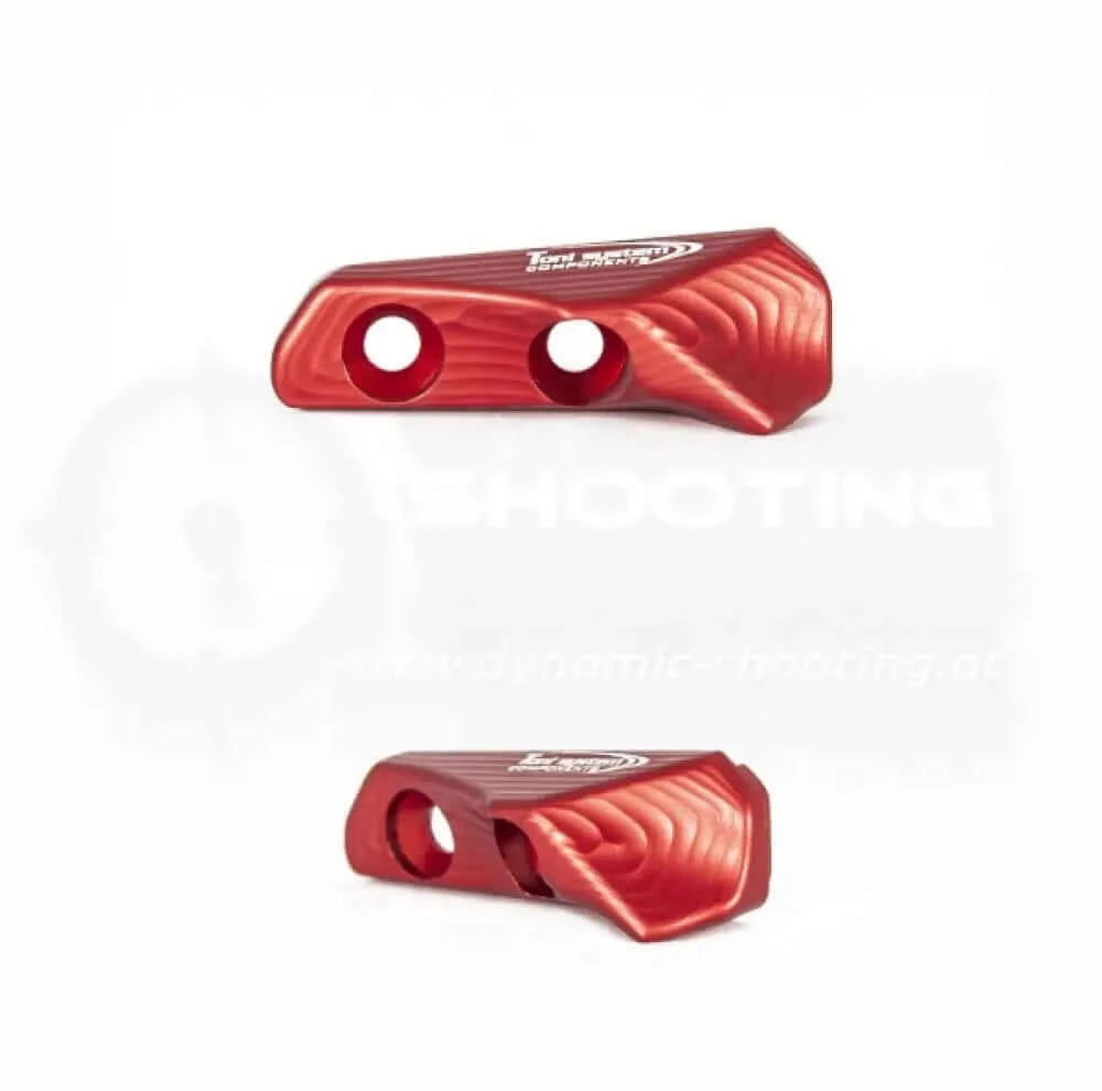 3D Thumb Rest Daumenauflage aus Aluminium von Toni System für CZ 75 Tactical Sport Orange, TS2 sowie Czechmate Pistolen in Rot