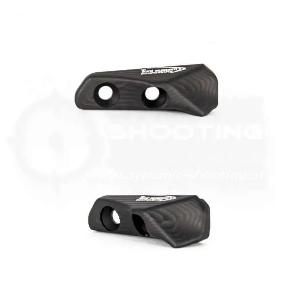 3D Thumb Rest Daumenauflage aus Aluminium von Toni System für CZ 75 Tactical Sport Orange, TS2 sowie Czechmate Pistolen in Schwarz