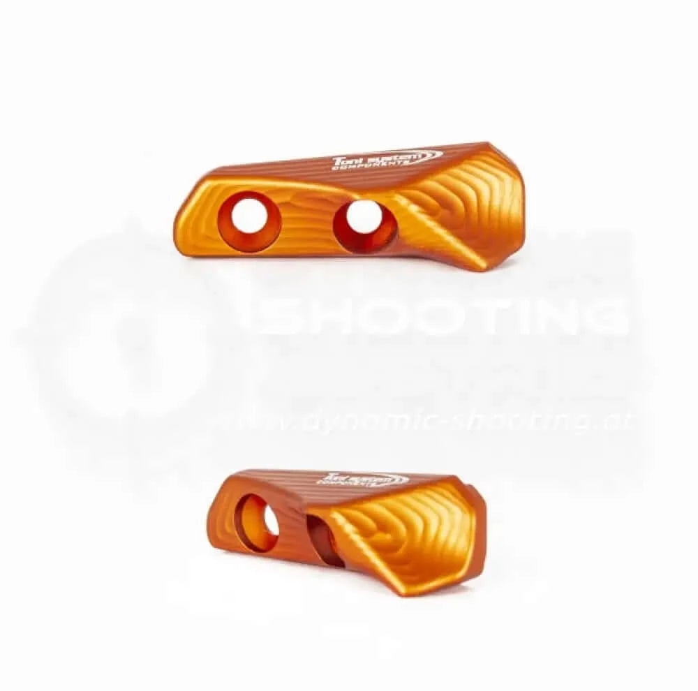 3D Thumb Rest Daumenauflage aus Aluminium von Toni System für CZ 75 Tactical Sport Orange, TS2 sowie Czechmate Pistolen in Orange