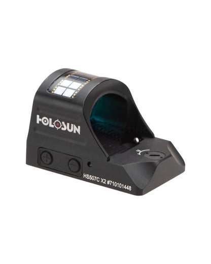 Holosun HS507C X2 Solar Red Circle Dot Sight - Rotpunkt Visier von Holosun mit Solar, Shake Awake und wählbarem Kreispunkt oder Red Dot Absehen