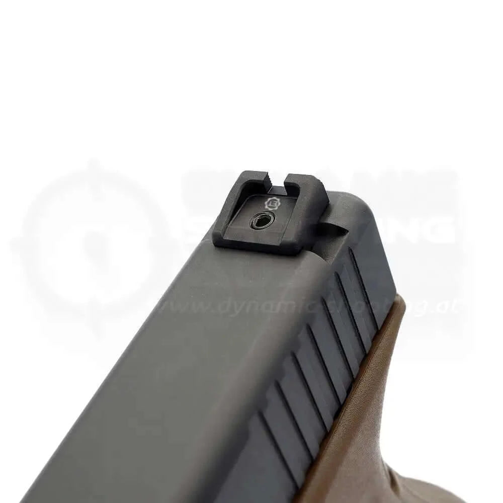 Competition Fiberglas Visierung Glock Pistolen von Eemann Tech mit rotem Korn