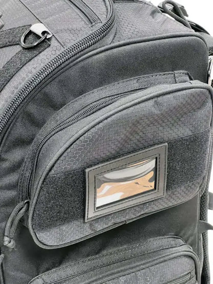 IPSC Rucksack Range Pack Pro Gen 2 - IPSC Rangebag von Double Alpha in der großen Ausführung mit Seitenfach inkl. Namensschild Vorrichtung