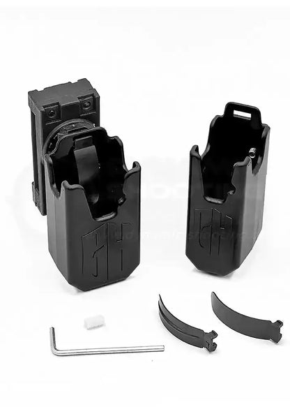 GHOST 360-G IPSC Magazinholster in schwarz, hoehenverstellbar