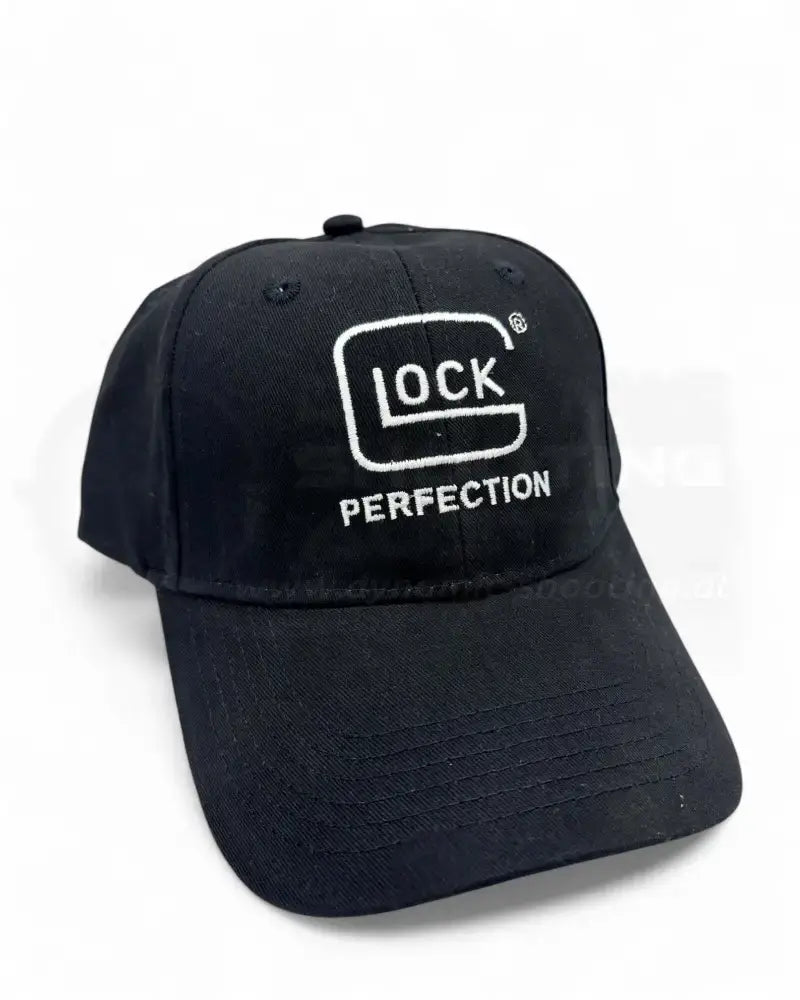 Glock Kappe Schwarz mit weißem Glock Perfection Logo