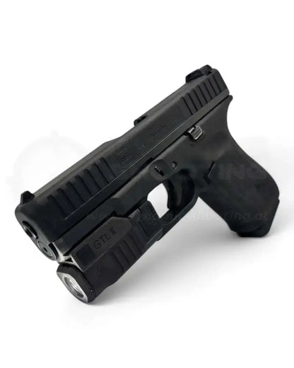 Glock GTL ii Glock Tactical Light 2 Lasermodul montiert auf einer Glock 44 / Glock 19