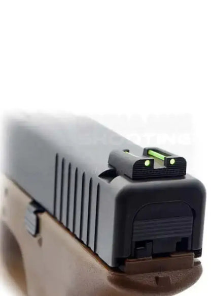 Glock Visierung Eemann Tech Tactical Glock Sight mit Fiber Optic Fiberglaseinsätzen in Kimme und Korn